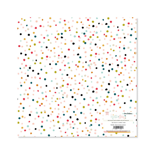 Vellum Impreso Puntitos Multicolor